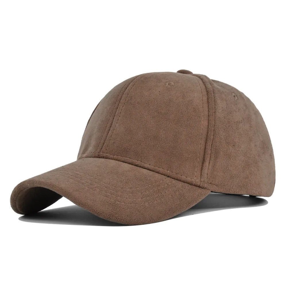 Suede Retro Baseball Cap