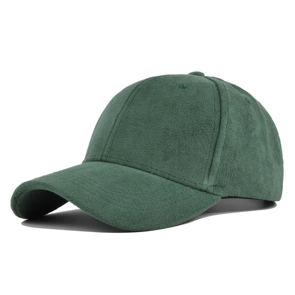 Suede Retro Baseball Cap