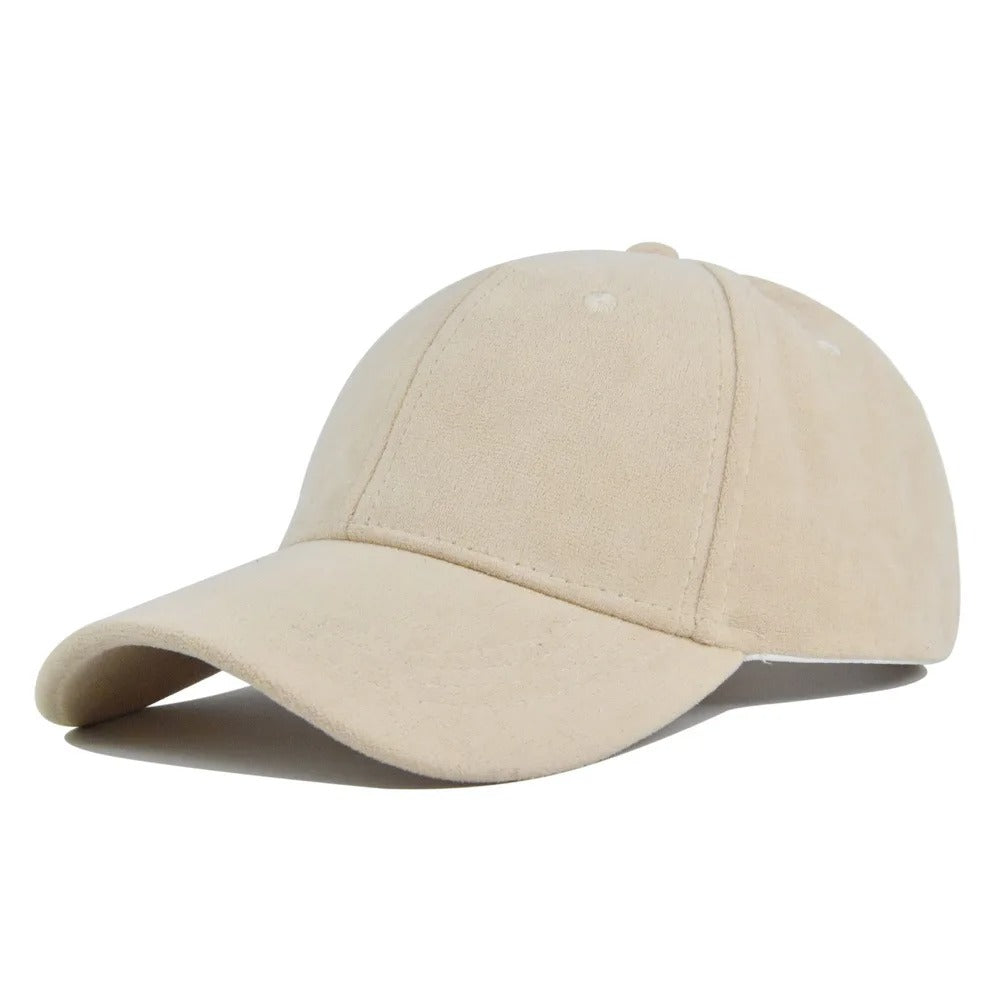 Suede Retro Baseball Cap