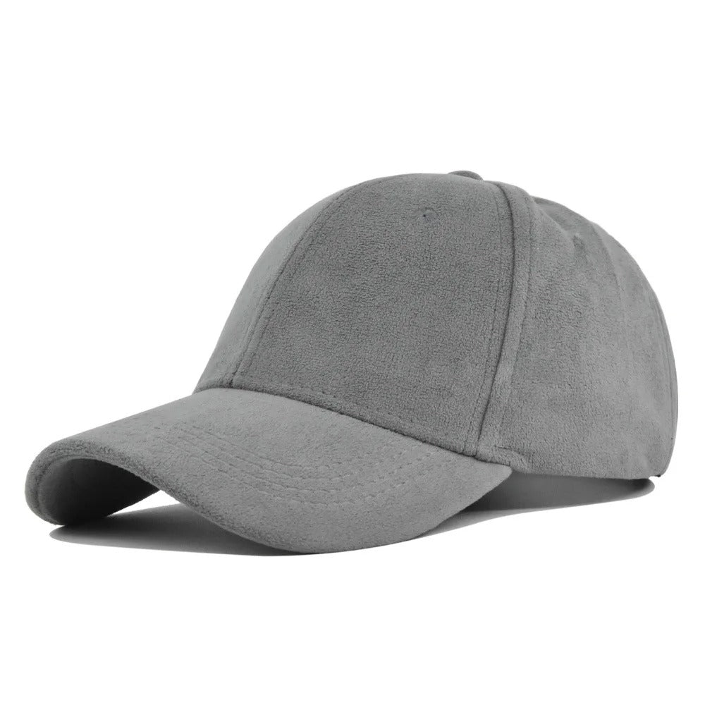 Suede Retro Baseball Cap