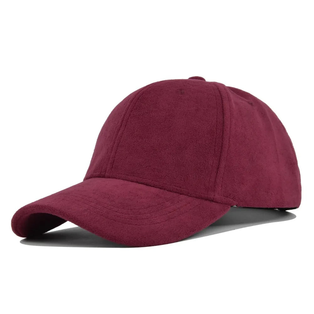 Suede Retro Baseball Cap
